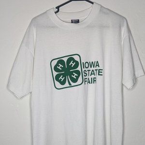 4H Iowa State Fair Vintage T Shirt BEST Tag SS